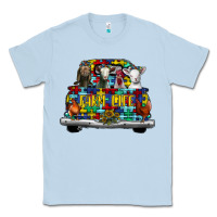 Dusty Blue farm life truck autism Classic Tee - CowhideDigitalArt