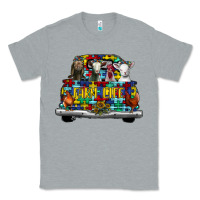 Heather Grey farm life truck autism Classic Tee - CowhideDigitalArt
