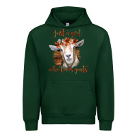 Forest Green Just a Girl Who Loves Goat Urban Hoodie - Bettercallsaul