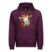 Mauve Wine Just a Girl Who Loves Goat Urban Hoodie - Bettercallsaul