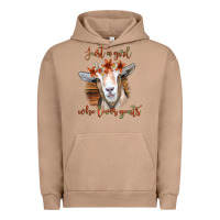 Pigment Burro Just a Girl Who Loves Goat Urban Hoodie - Bettercallsaul