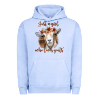 Pigment Grape Ice Just a Girl Who Loves Goat Urban Hoodie - Bettercallsaul