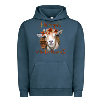 Pigment Midnight Navy Just a Girl Who Loves Goat Urban Hoodie - Bettercallsaul