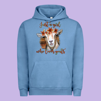 Just A Girl Who Loves Goat Urban Hoodie Designed By Bettercallsaul