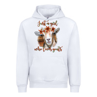 White Just a Girl Who Loves Goat Urban Hoodie - Bettercallsaul