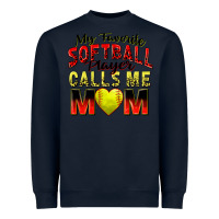 Navy my favorite softball player calls me mom Heavyweight Sweatshirt - Zillion Design Studio