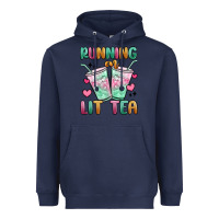 Navy running on lit tea Heavyweight Hoodie - MaliasSmallBusiness