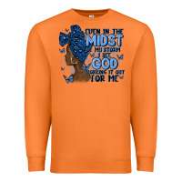 Carrot even in the midst of may storm afro woman Premium Sweatshirt - MaliasSmallBusiness