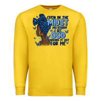 Lemon even in the midst of may storm afro woman Premium Sweatshirt - MaliasSmallBusiness