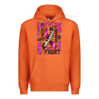 Carrot breast cancer american football ribbon love cure fight bbs Premium Hoodie - BundleAndBundleShop