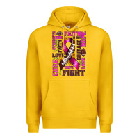 Lemon breast cancer american football ribbon love cure fight bbs Premium Hoodie - BundleAndBundleShop