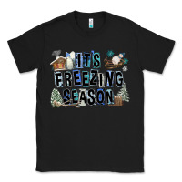 Black It's Freezing Season Classic Tee - FaDigitalArtStudio