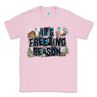 Bubblegum Pink It's Freezing Season Classic Tee - FaDigitalArtStudio