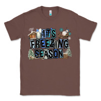 Chestnut It's Freezing Season Classic Tee - FaDigitalArtStudio