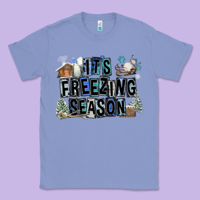 It's Freezing Season Classic Tee Designed By Fadigitalartstudio