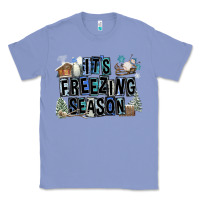 Colony Blue It's Freezing Season Classic Tee - FaDigitalArtStudio