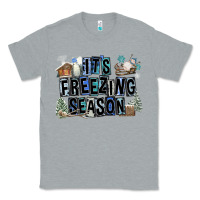 Heather Grey It's Freezing Season Classic Tee - FaDigitalArtStudio