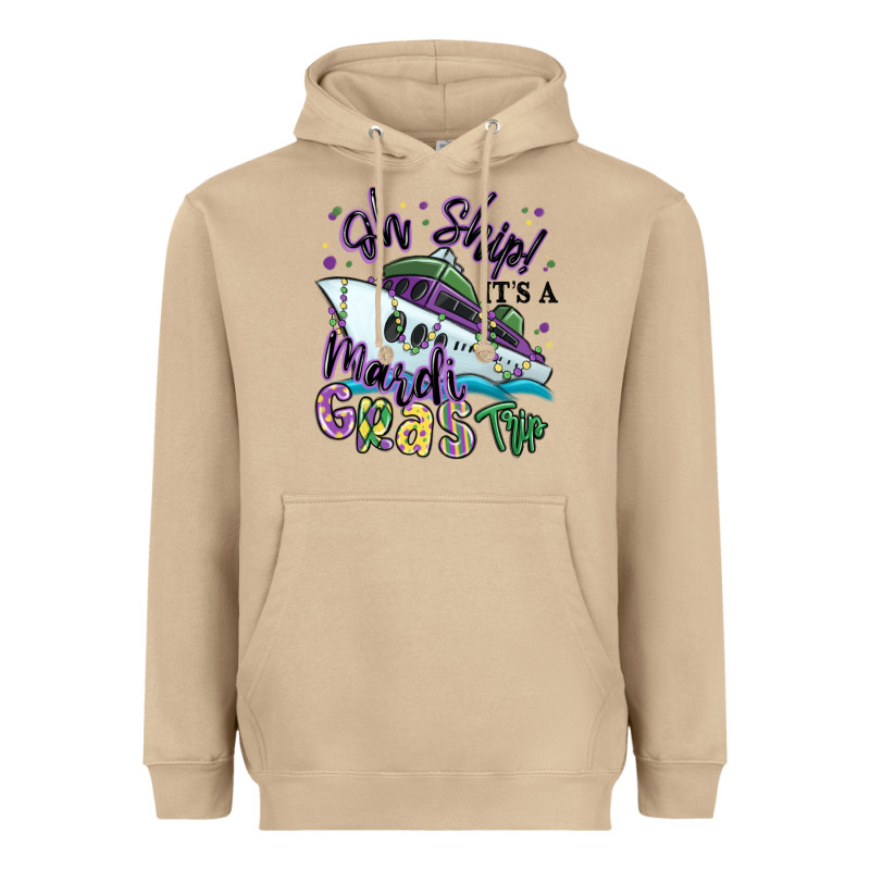 Oh Ship It's A Mardi Gras Trip Heavyweight Hoodie by MaliasSmallBusiness | Teevron