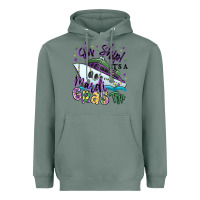 Sage oh ship it's a mardi gras trip Heavyweight Hoodie - MaliasSmallBusiness
