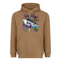 Toasted Coconut oh ship it's a mardi gras trip Heavyweight Hoodie - MaliasSmallBusiness