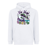 White oh ship it's a mardi gras trip Heavyweight Hoodie - MaliasSmallBusiness