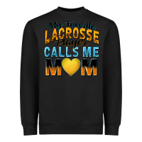 Black my favorite lacrosse player calls me mom Heavyweight Sweatshirt - Zillion Design Studio