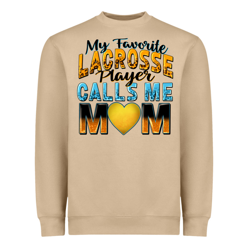 My Favorite Lacrosse Player Calls Me Mom Heavyweight Sweatshirt by Zillion Design Studio | Teevron