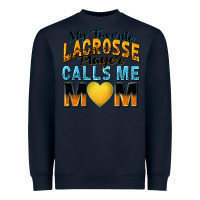 Navy my favorite lacrosse player calls me mom Heavyweight Sweatshirt - Zillion Design Studio