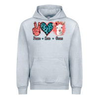 Heather Grey Peace Love Goats Urban Hoodie - Bettercallsaul