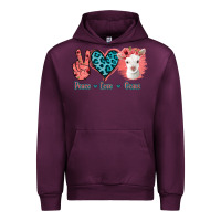 Mauve Wine Peace Love Goats Urban Hoodie - Bettercallsaul