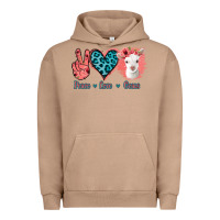 Pigment Burro Peace Love Goats Urban Hoodie - Bettercallsaul