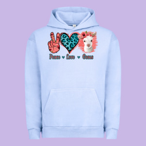 Peace Love Goats Urban Hoodie Designed By Bettercallsaul