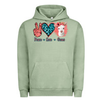 Pigment Oil Green Peace Love Goats Urban Hoodie - Bettercallsaul