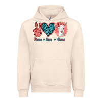Sandshell Peace Love Goats Urban Hoodie - Bettercallsaul