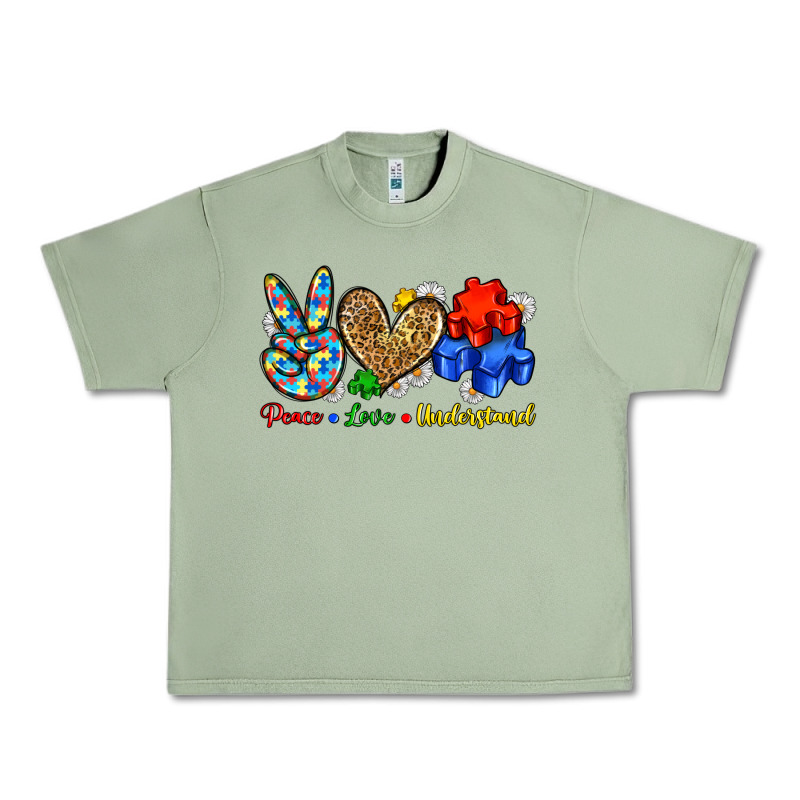 Peace Love Understand Urban Heavy Tee by Zillion Design Studio | Teevron