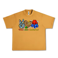 Peanut Butter peace love understand Urban Heavy Tee - Zillion Design Studio