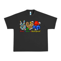 Pigment Black peace love understand Urban Heavy Tee - Zillion Design Studio