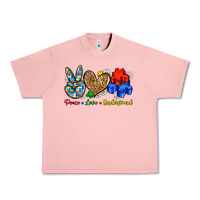 Salmon peace love understand Urban Heavy Tee - Zillion Design Studio