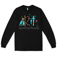 Black rt respiraory therapist Long Sleeve Tee - CowhideDigitalArt