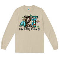 Mushroom rt respiraory therapist Long Sleeve Tee - CowhideDigitalArt