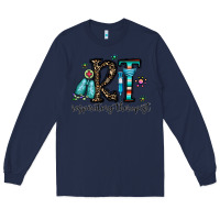 Navy rt respiraory therapist Long Sleeve Tee - CowhideDigitalArt
