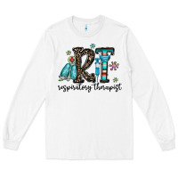 White rt respiraory therapist Long Sleeve Tee - CowhideDigitalArt