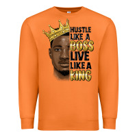 Carrot hustle like a boss live like a king malia Premium Sweatshirt - MaliasSmallBusiness