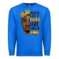 True Royal hustle like a boss live like a king malia Premium Sweatshirt - MaliasSmallBusiness