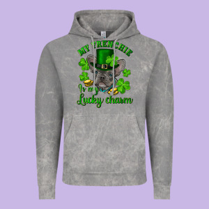 St.patrick's Day My French Bulldog Is My Lucky Charm Vintage Hoodie Designed By Ranaportraitstore