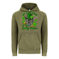 Vintage Olive st.patrick's day my french bulldog is my lucky charm Vintage Hoodie - RanaPortraitStore