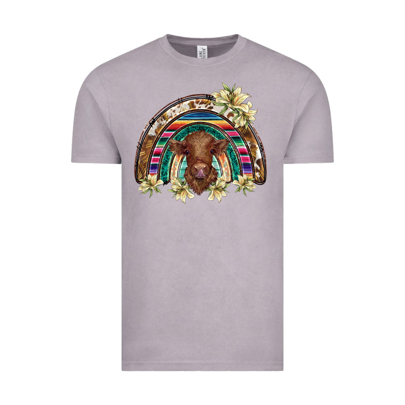 Scottish Calf Rainbow Vintage Tee by BarkalooDesign | Teevron