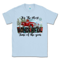 Dusty Blue It's The Most Wonderful Time Of The Year Classic Tee - FaDigitalArtStudio