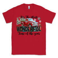 Red It's The Most Wonderful Time Of The Year Classic Tee - FaDigitalArtStudio