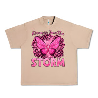 Burro Stronger Than The Storm Breast Cancer Urban Heavy Tee - texasbilliewilder